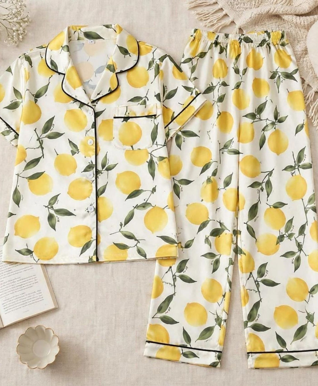 Playful Lemons Pajama Set