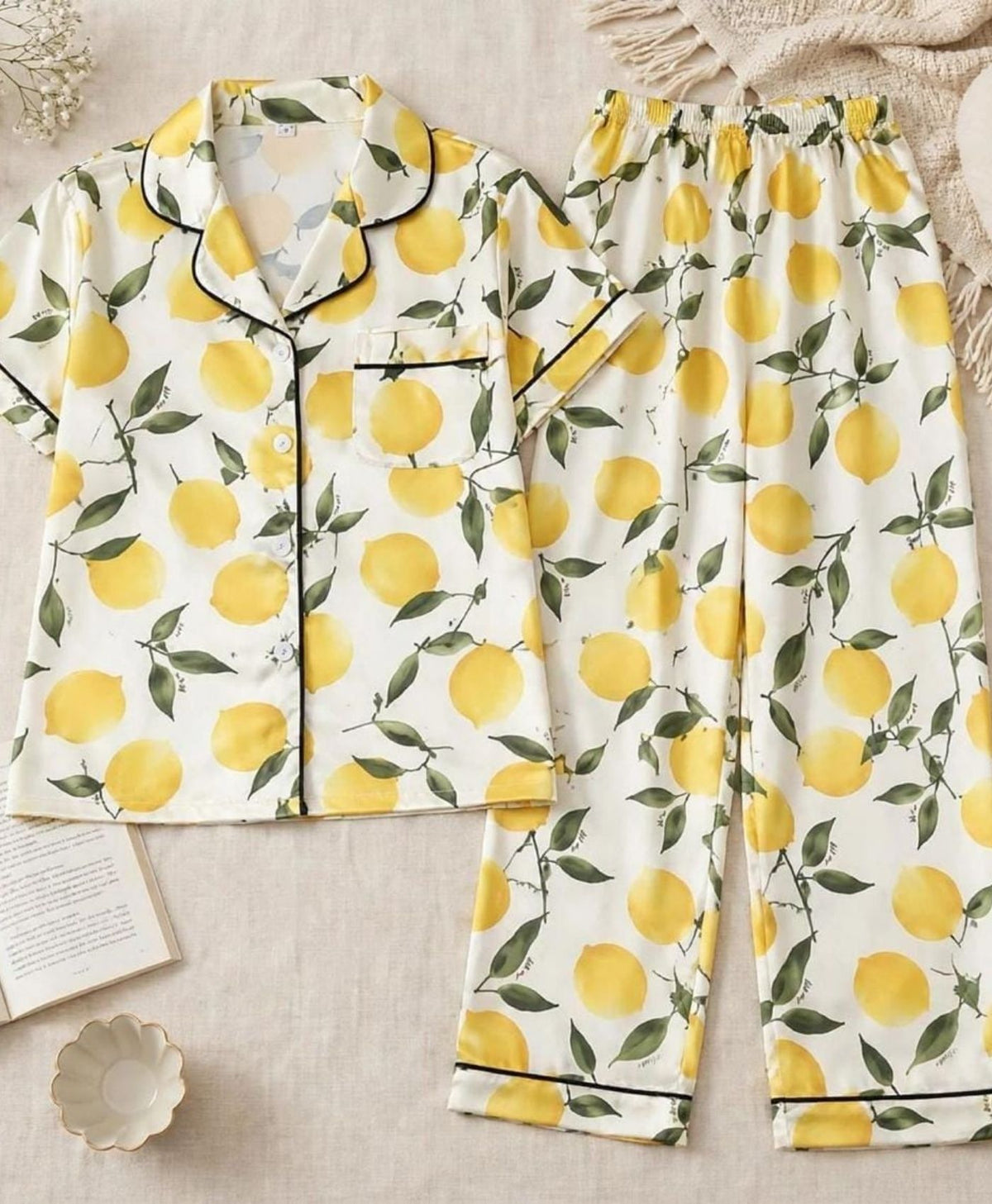 Playful Lemons Pajama Set