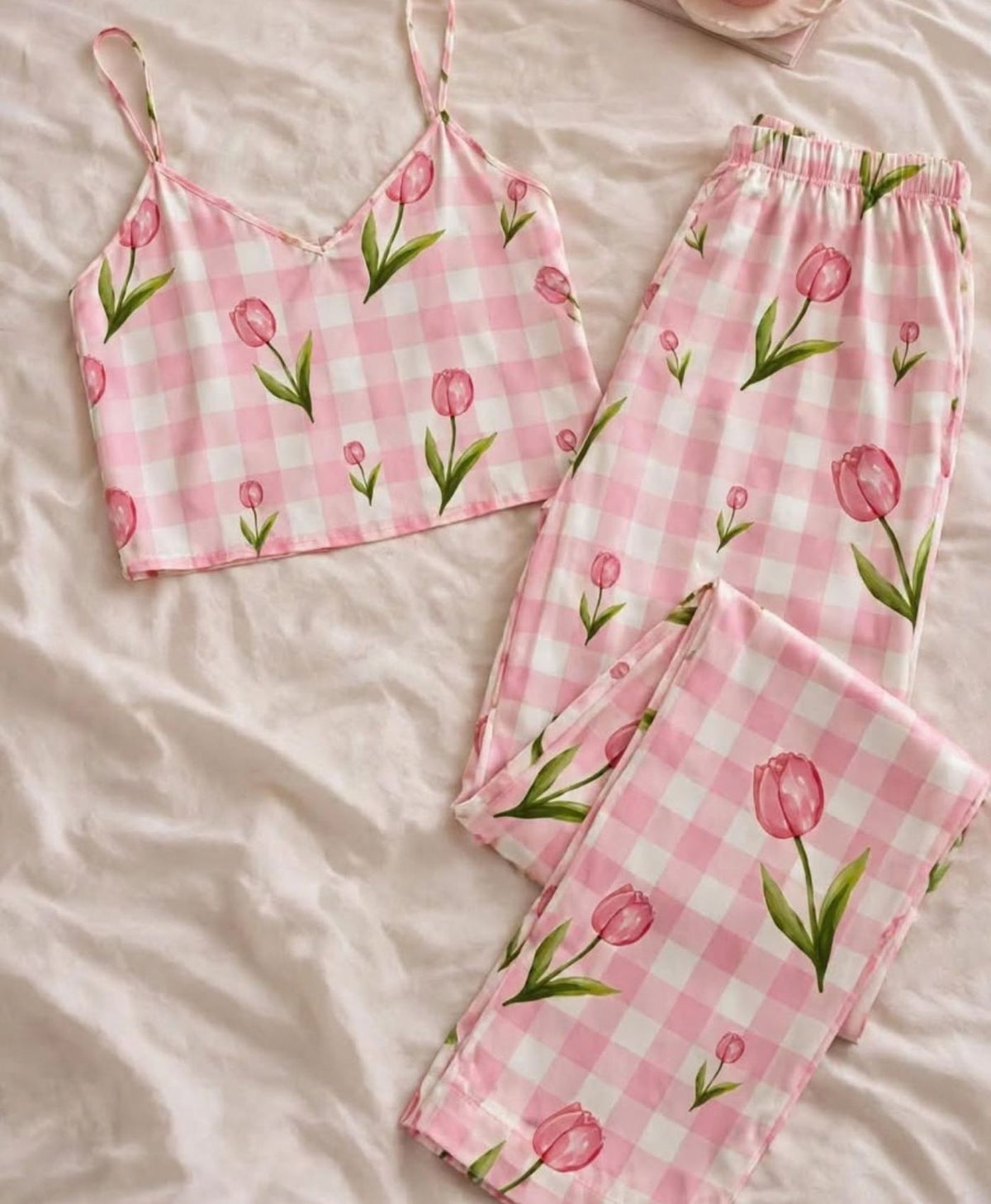 Pink Meadow Tanktop Set with Shorts