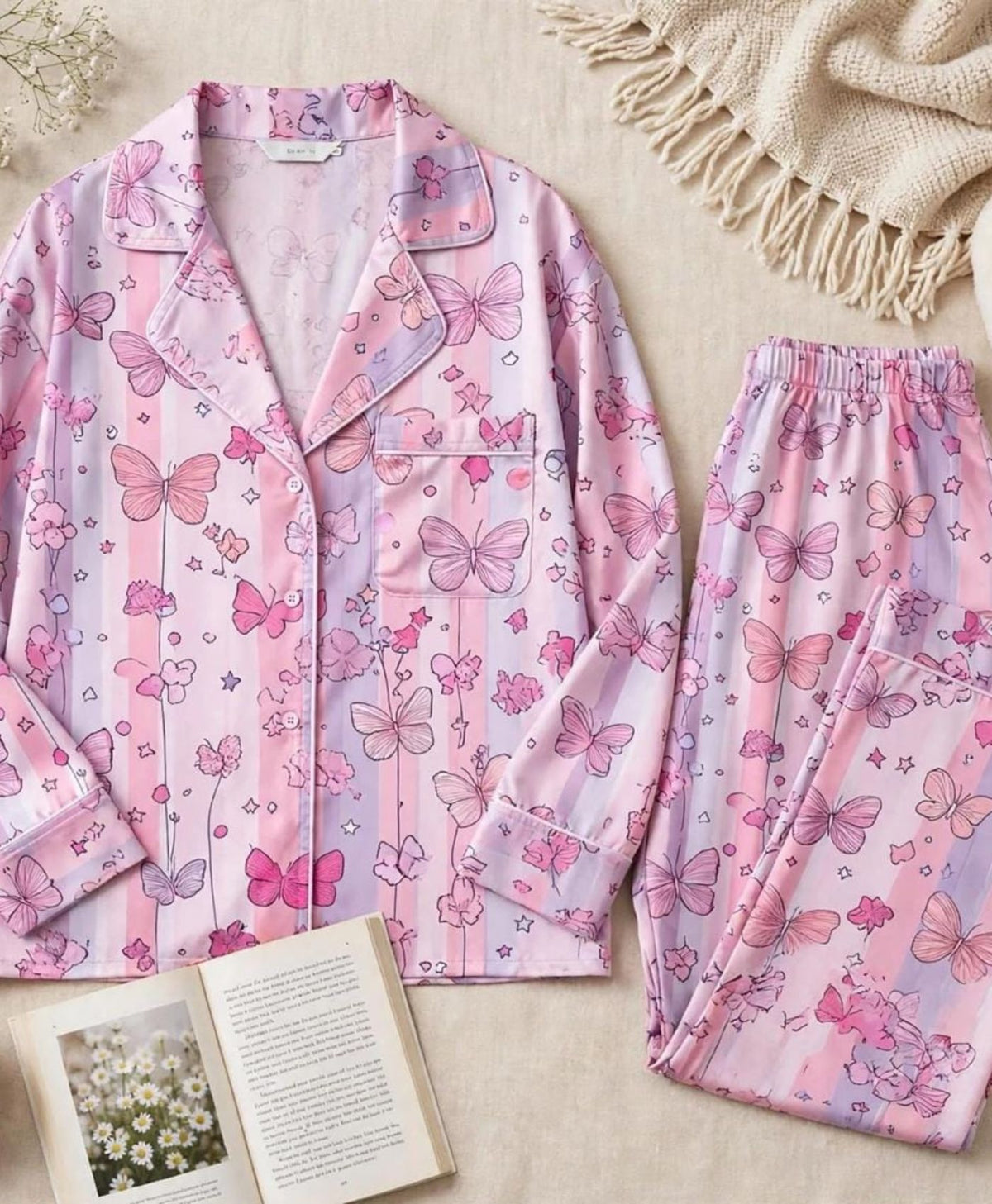 Butterfly Kisses Mommy & Me Pajama Set