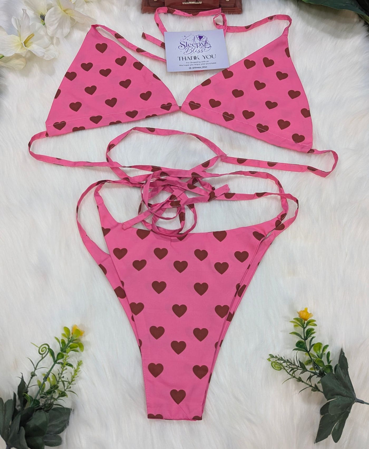 Choco Hearts Bra Set