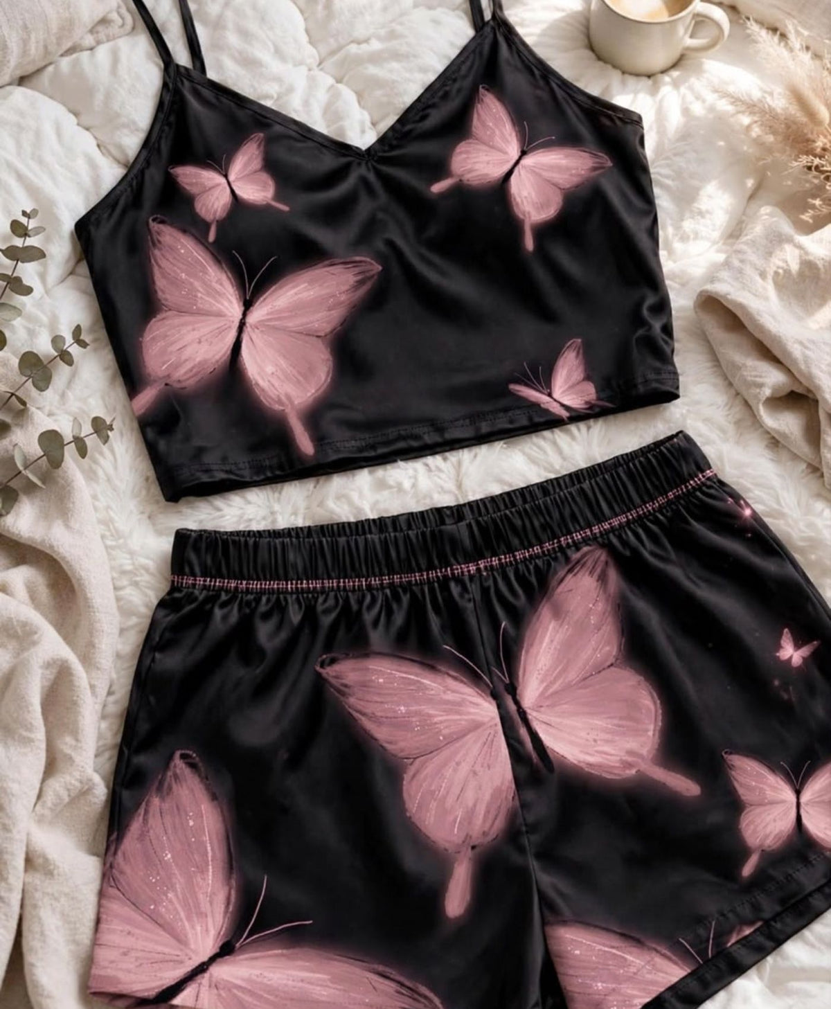 Butterfly Nights Tanktop Set with Shorts