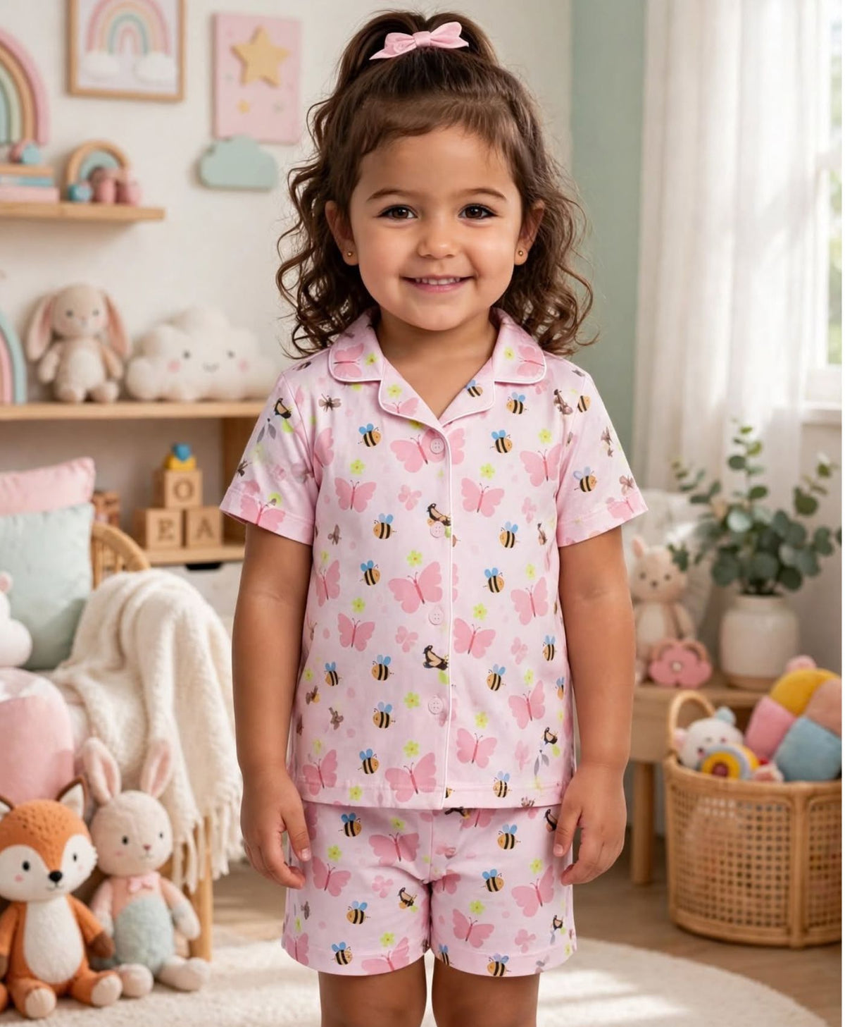 Butterfly Bee Children's Pajama Set
