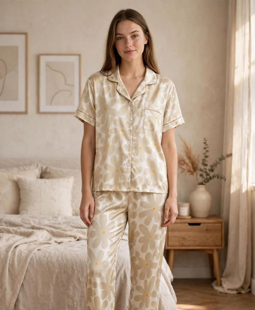 Shimmer Gold Pajama Set