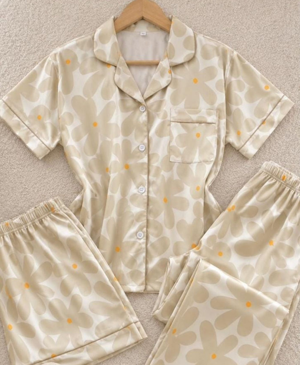 Shimmer Gold Pajama Set