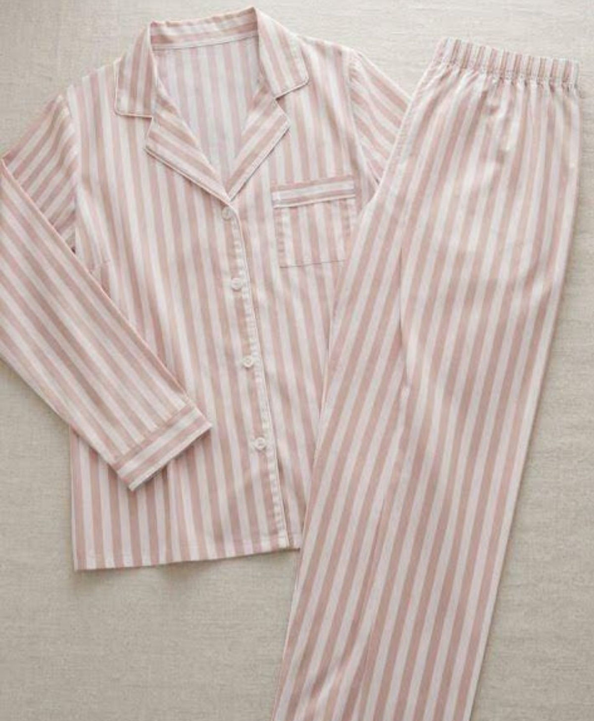 Pink Stripes Pajama Set