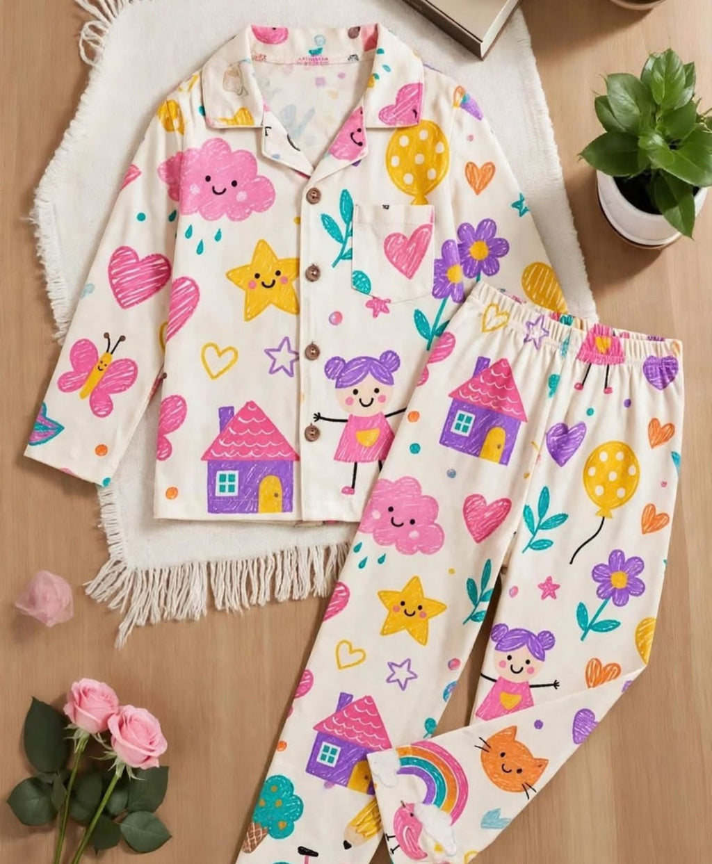 Doodle Dreams Children's Pajama Set