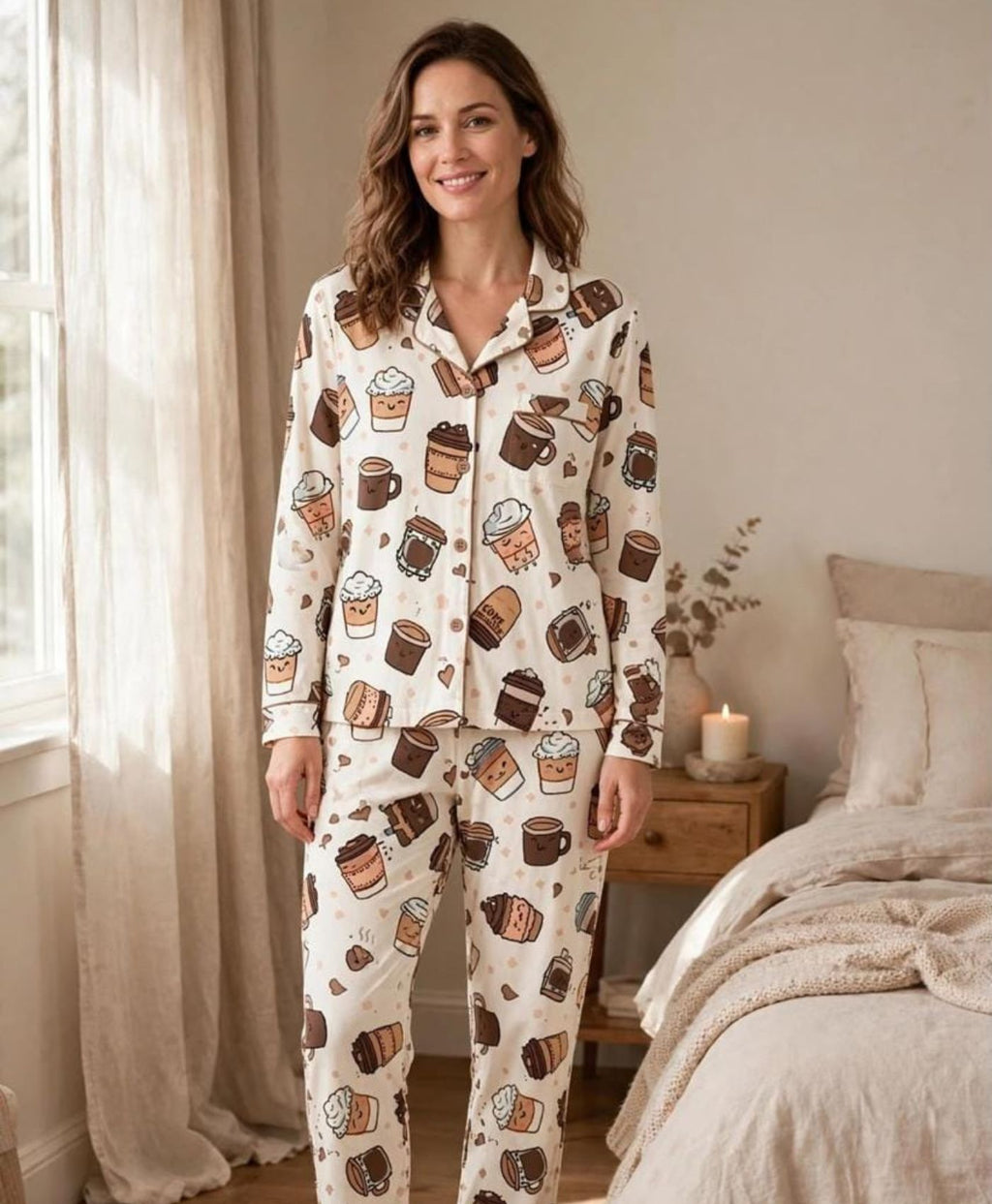 Coffee Cuddles Mommy & Me Pajama Set