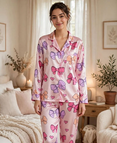 Blushing Bows Pajama Set