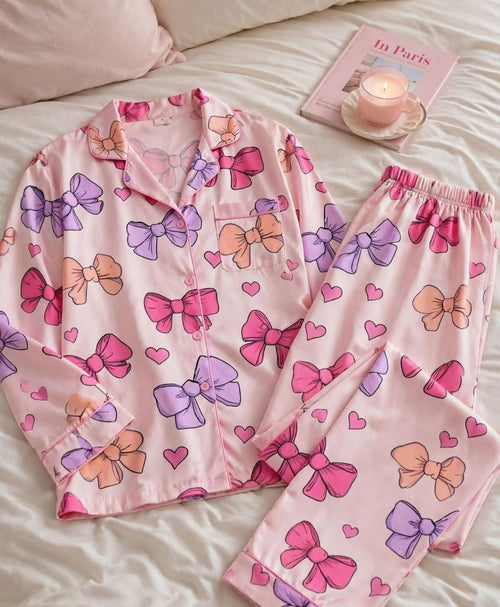 Blushing Bows Pajama Set