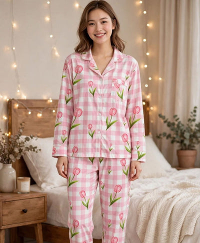 Pink Picnic Pajama Set