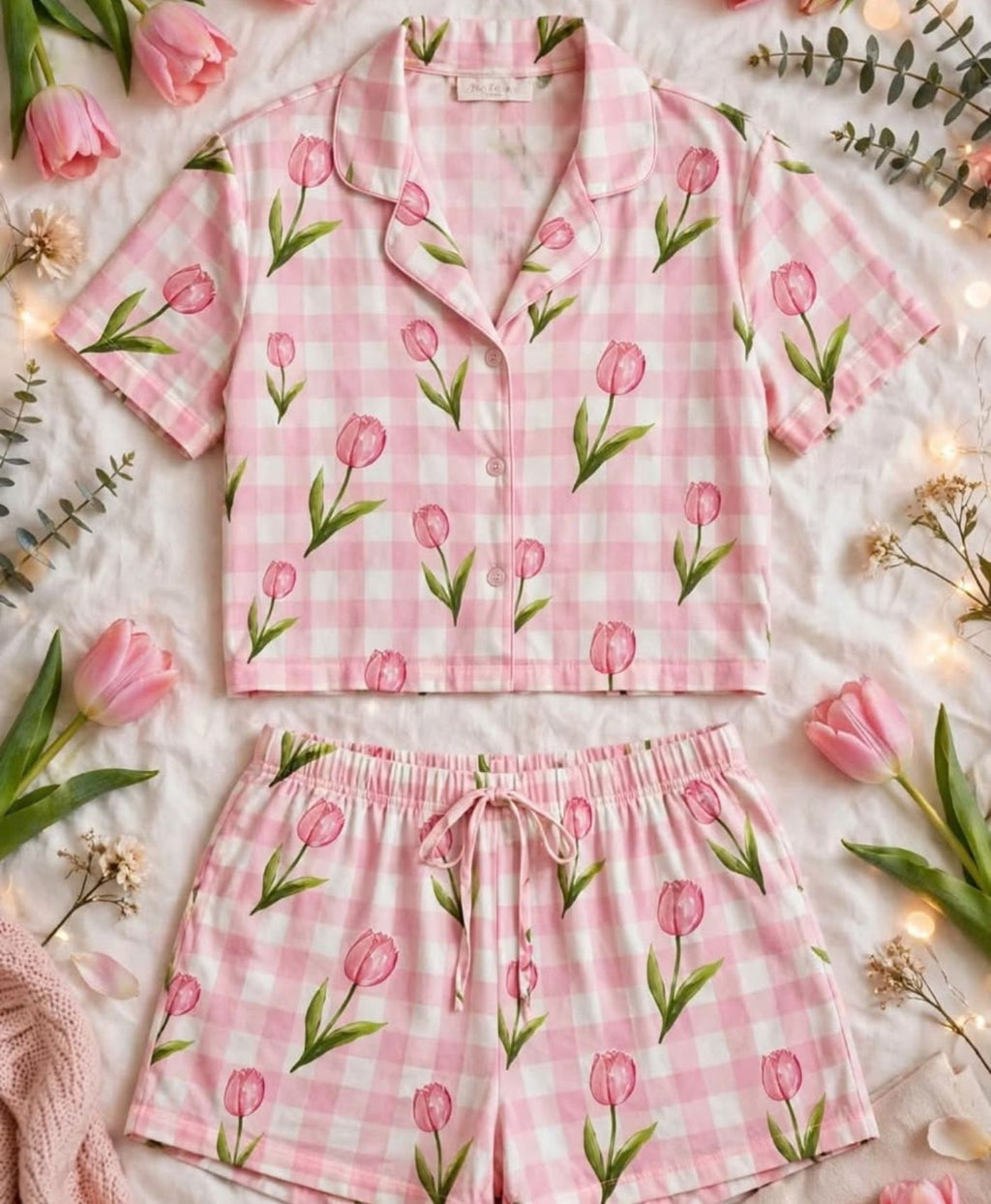 Pink Picnic Pajama Set