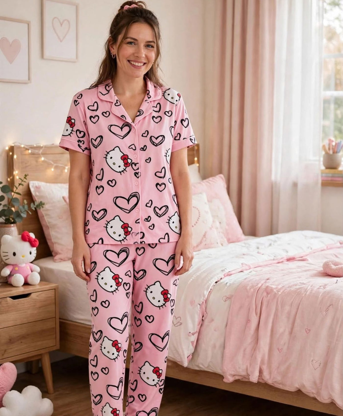 Pink Pretty Mommy & Me Pajama Set