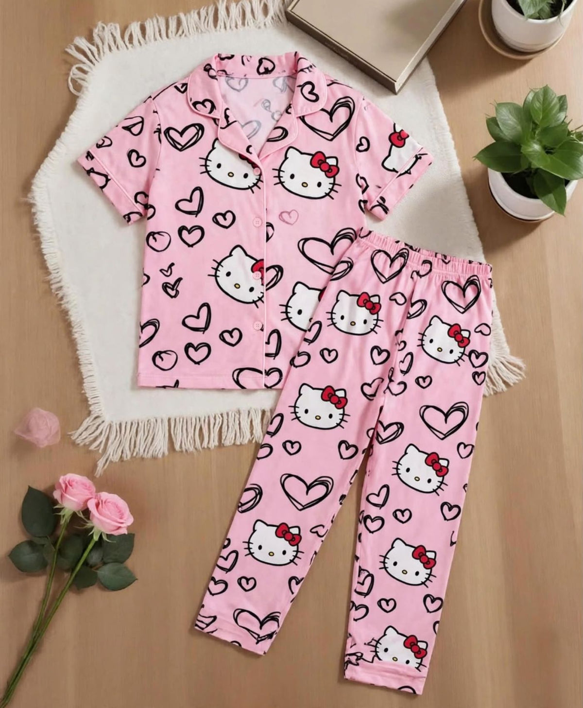 Pink Pretty Mommy & Me Pajama Set