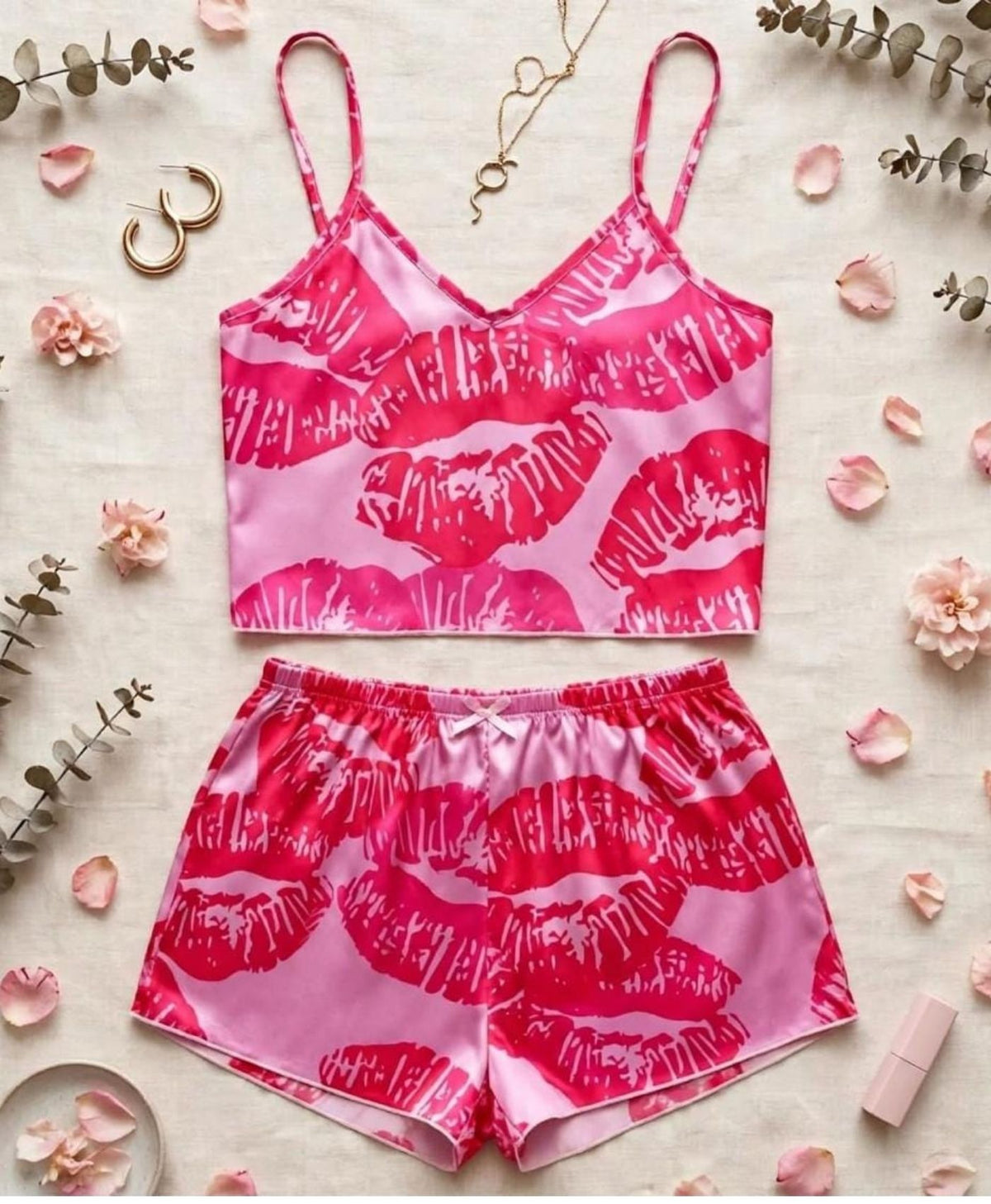 Kiss & Tell Tanktop Set With Shorts