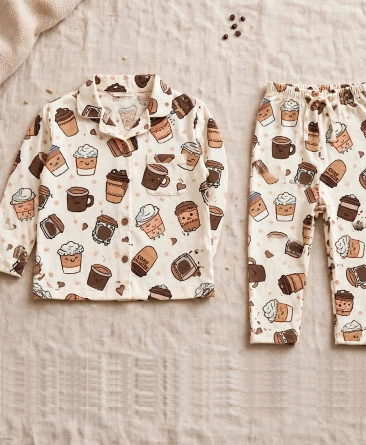 Coffee Cuddles Mommy & Me Pajama Set