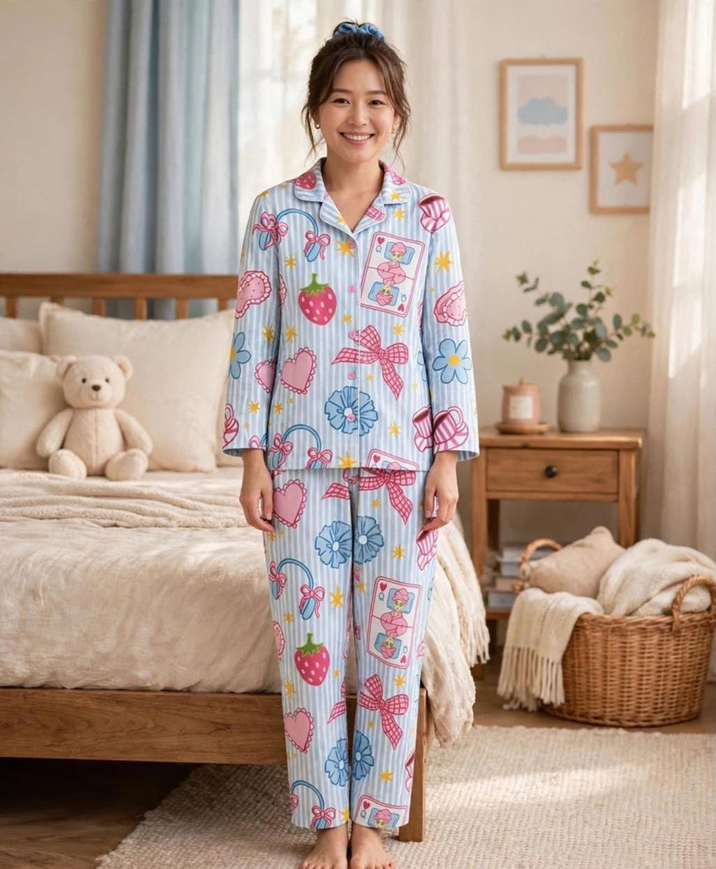 Berry Bows Mommy & Me Pajama Set