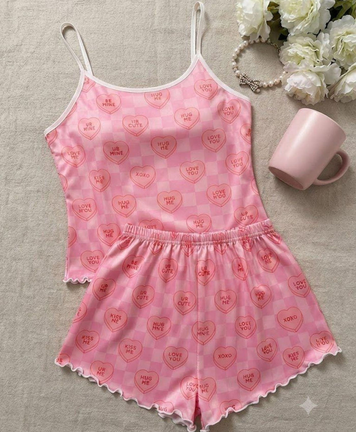 Hug Me Tanktop Set With Shorts