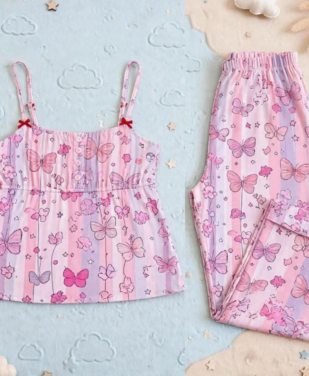 Butterfly Dreams Tanktop Set With Shorts