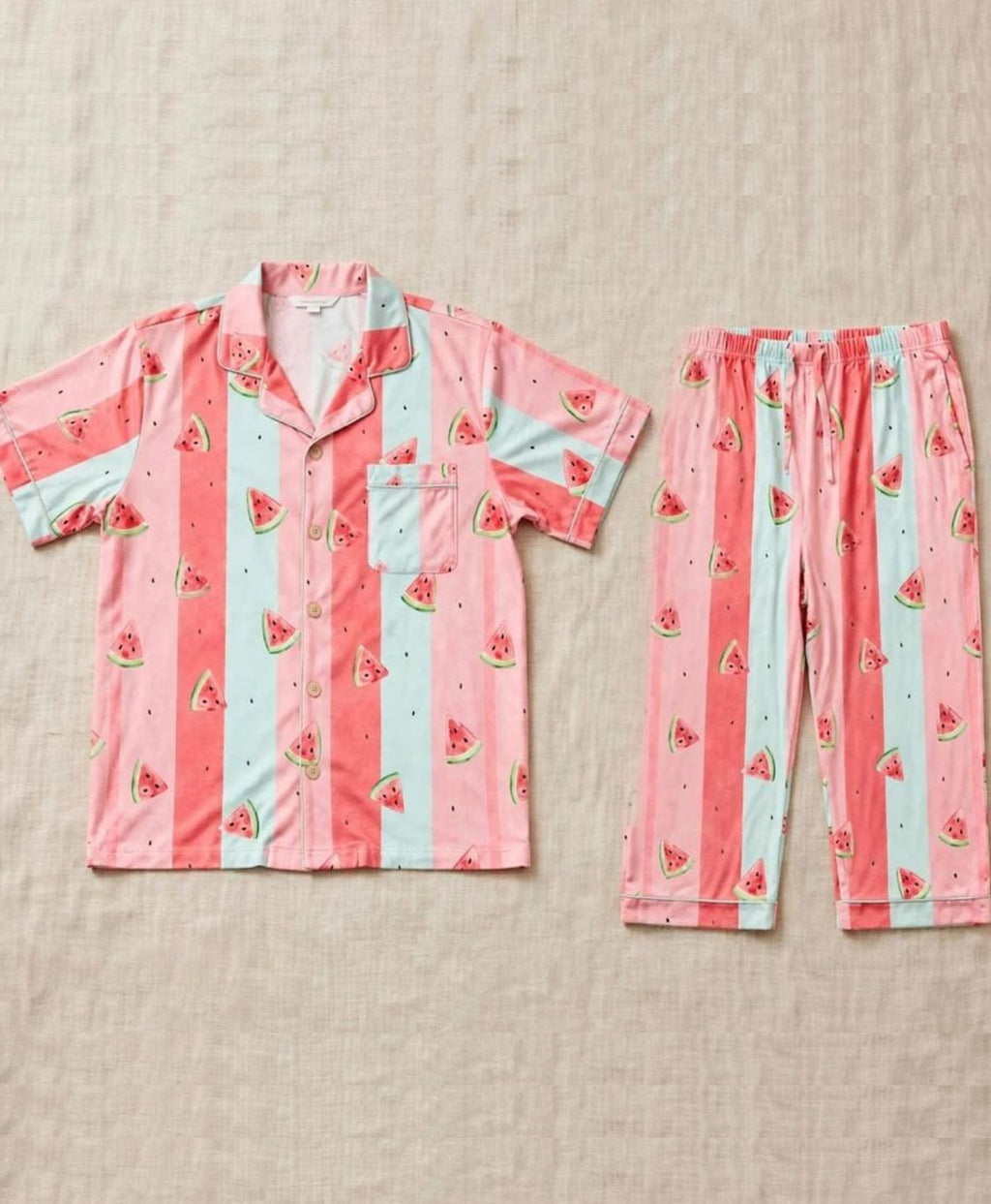 Watermelon Striped Children's Pajama Set