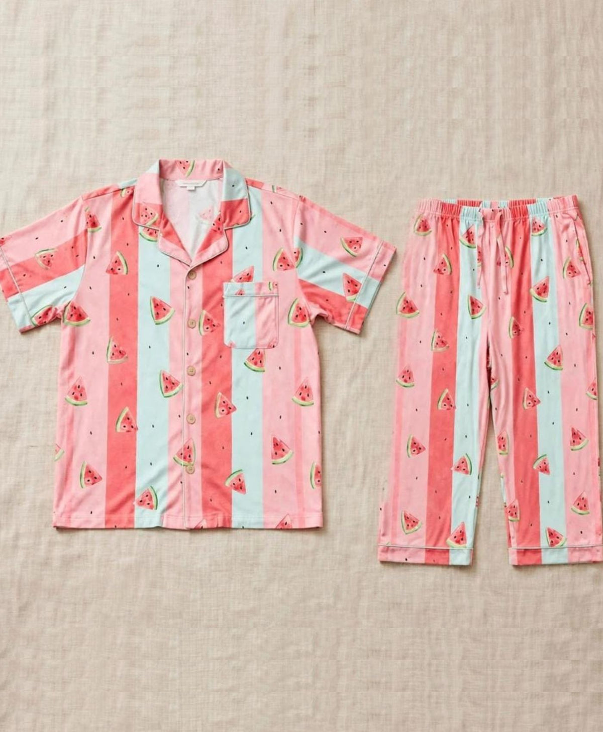 Watermelon Striped Children's Pajama Set