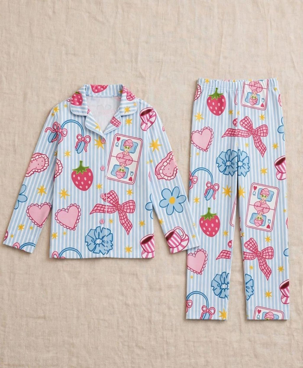 Berry Bows Mommy & Me Pajama Set