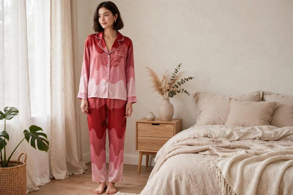 Shades of Red Pajama Set