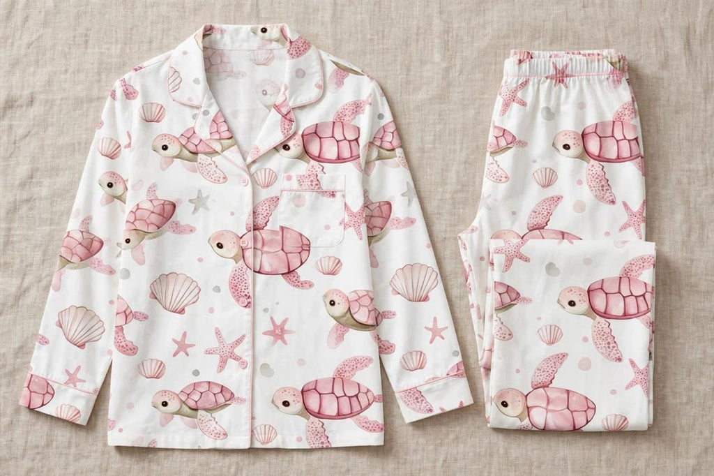 Starfish Turtle Pajama Set