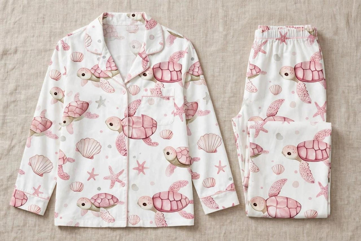 Starfish Turtle Pajama Set