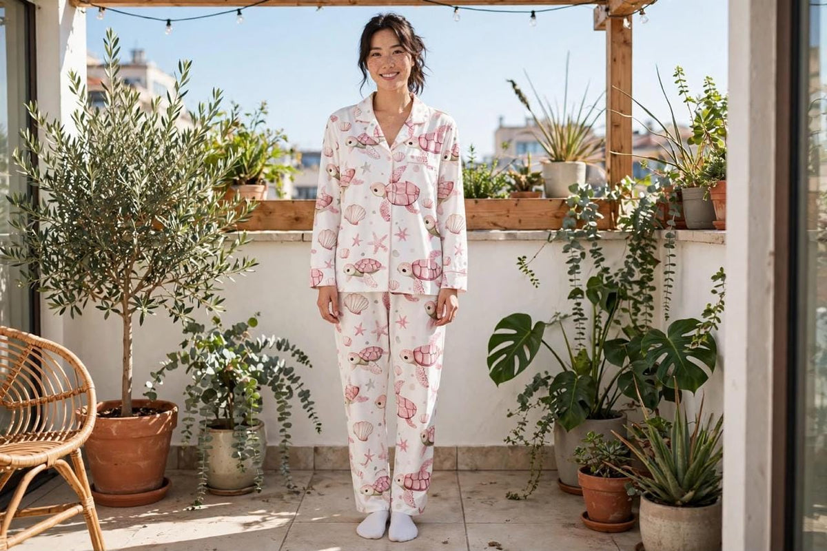 Starfish Turtle Pajama Set
