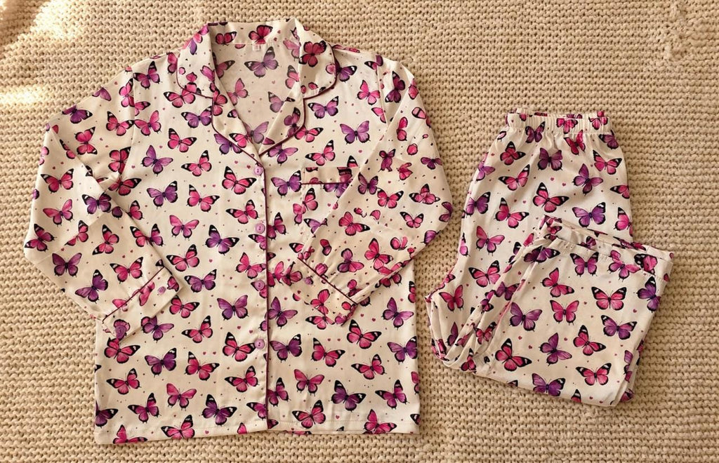 Allover Butterflies Pajama Set