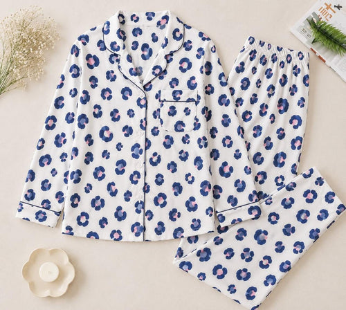 Blue Multi Pajama Set