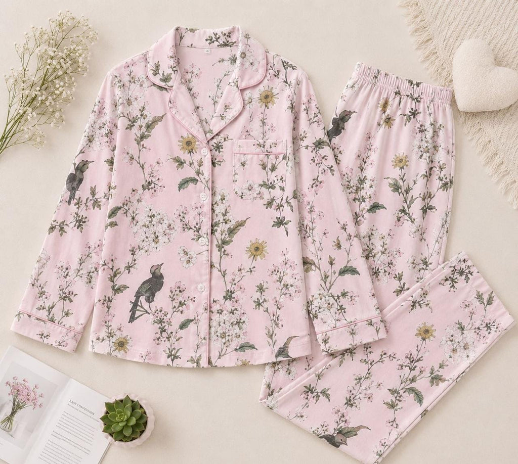 Pink Forest Pajama Set