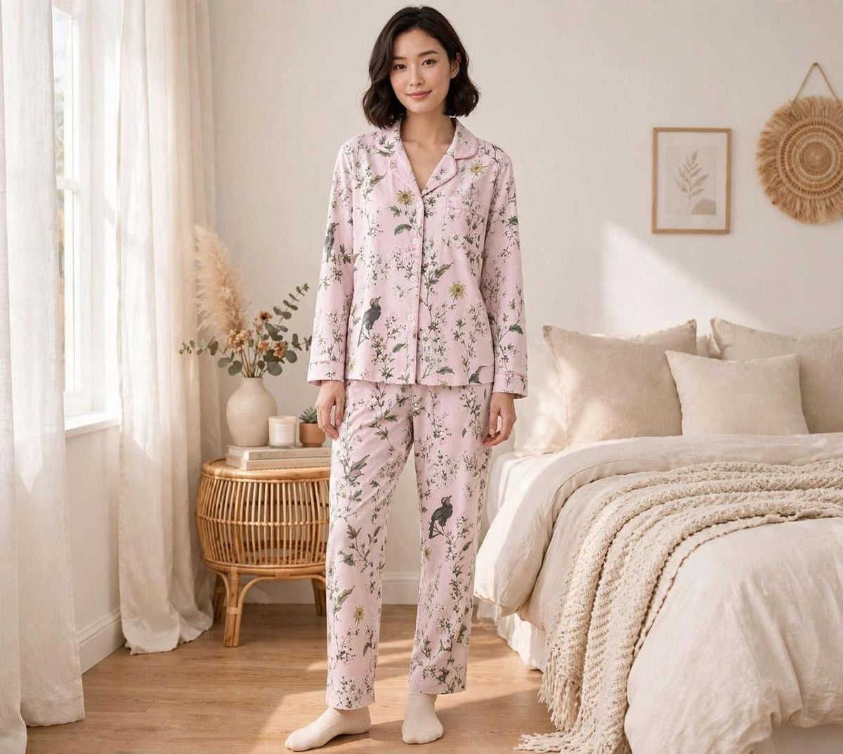 Pink Forest Pajama Set