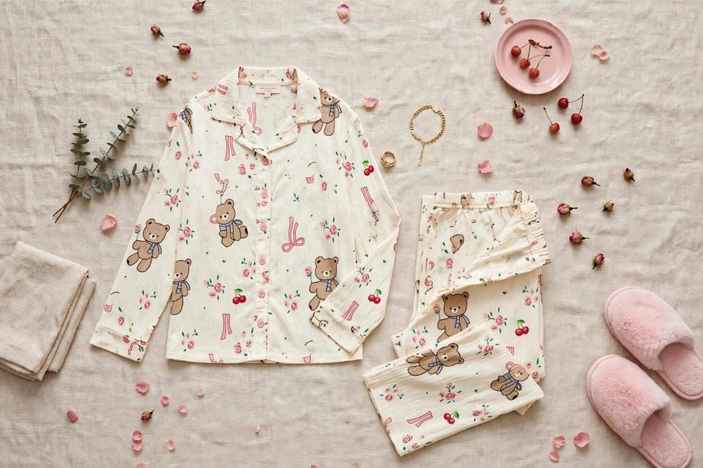 Candy Teddy Pajama Set