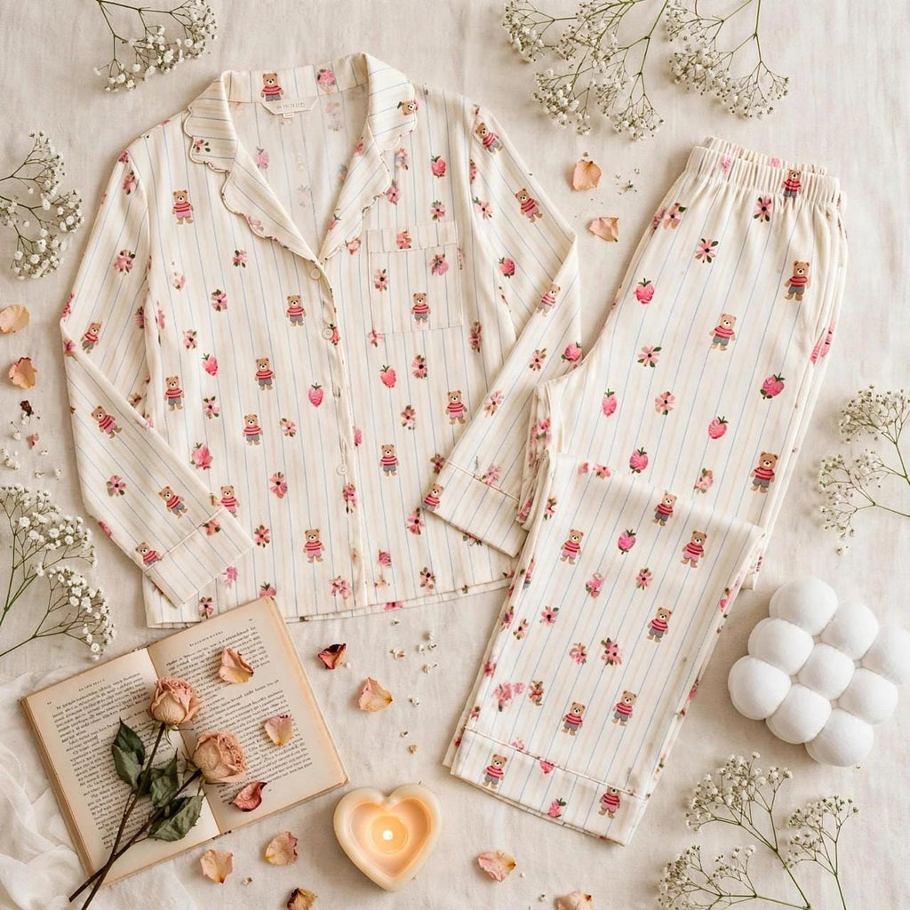 Cutwork Multi Pajama Set