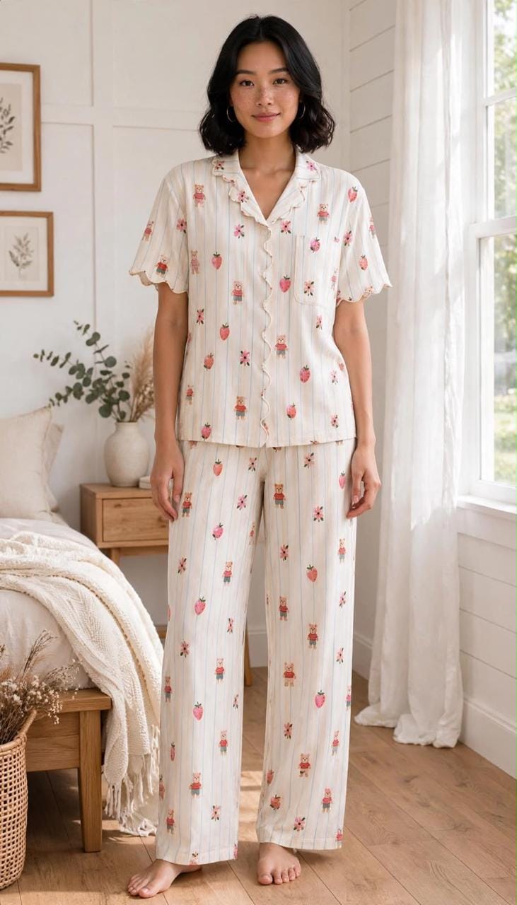 Cutwork Multi Pajama Set
