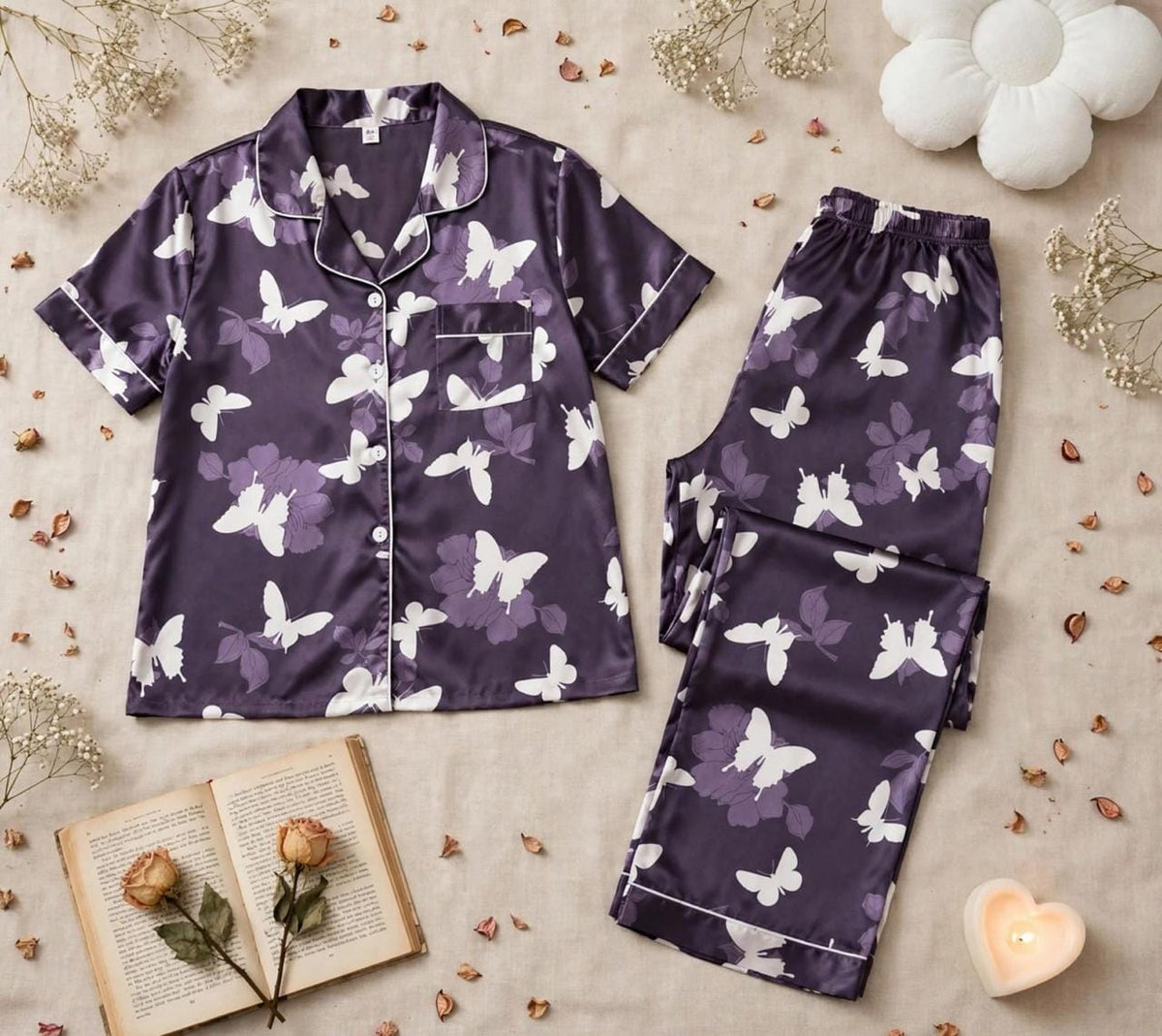 Dark Butterflies Pajama Set
